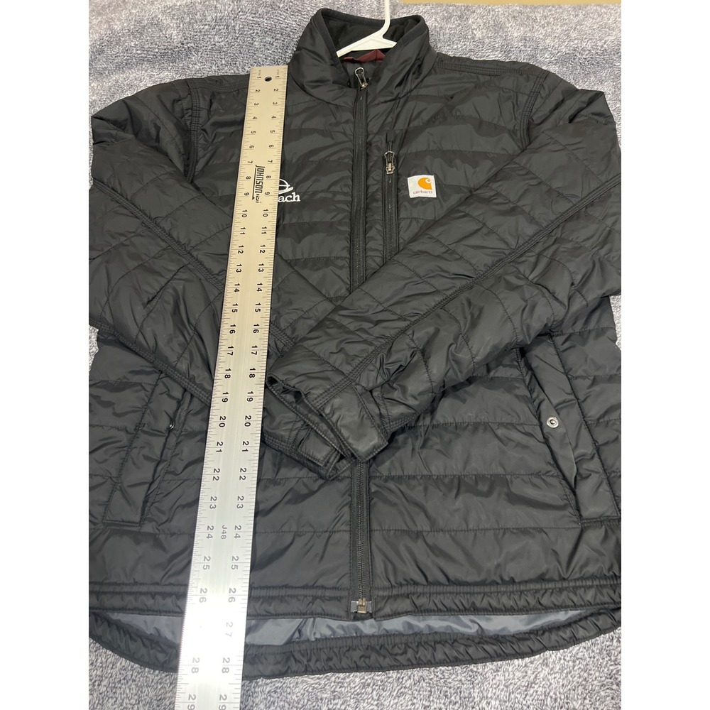 Carhartt Men Black Gilliam Insulated Puffer Jacket 102208 001 Medium Chugach - Picture 3 of 16